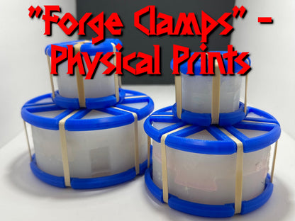 Forge Clamps - Silicone Mold Flashing Reducer | 1 Set of Physical Prints