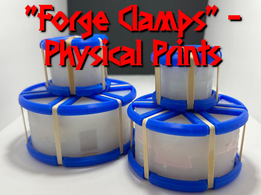 Forge Clamps - Silicone Mold Flashing Reducer | 1 Set of Physical Prints