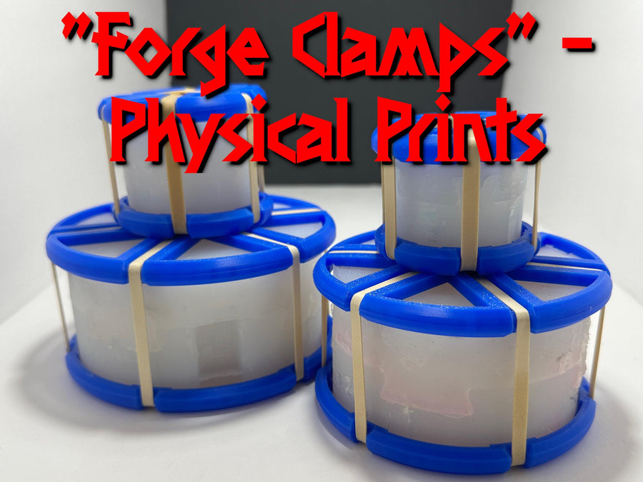 Forge Clamps - Silicone Mold Flashing Reducer | 1 Set of Physical Prints