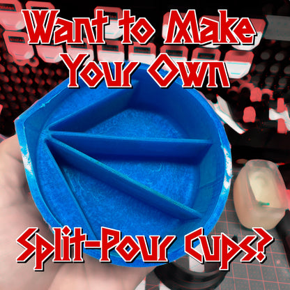Vol.3 | Expansion 2 | "Pour Your Own Split Pour/Mixing Cups" | Add-on STL Files