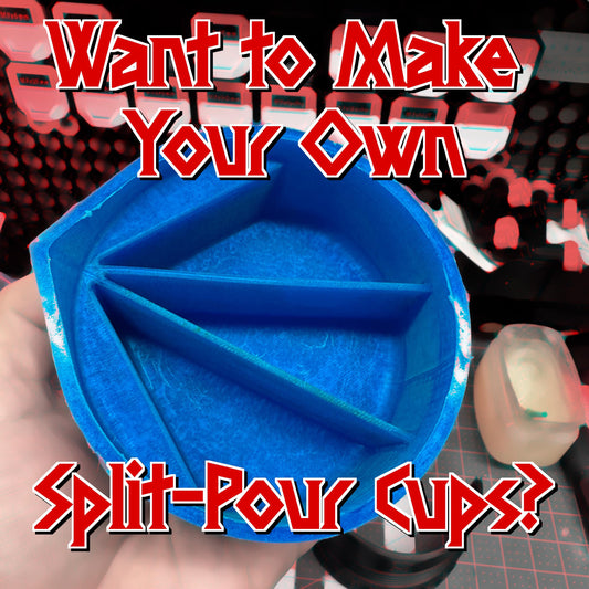 Vol.3 | Expansion 2 | "Pour Your Own Split Pour/Mixing Cups" | Add-on STL Files